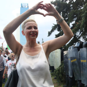 Kolesnikova är den enda av de tre kvinnor som ledde Tikhanovskajas valkampanj som inte har flytt utomlands.