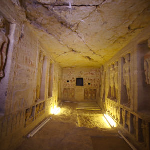 Bild från gravfynd i Sakkara, Egypten.