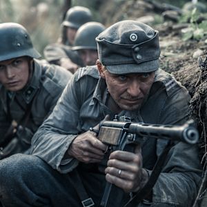 Okänd soldat, Tuntematon sotilas - Kariluoto & Rokka (skådespelarna Johannes Holopainen & Eero Aho) 