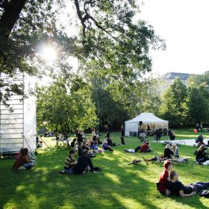 Helsingfors festspel har fått en ekokompass också förut. Bilden är tagen 2010. Konstens natt 2008