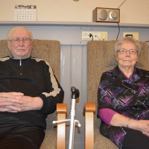Krigsveteranen Ragnar Eriksson och frun Gundel Eriksson är inne på rehabilitering