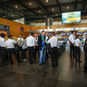 Piloter får strejkinformation på flygplats i Bryssel