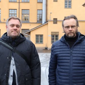 Fredrik Jensén och Juha Rantasaari.