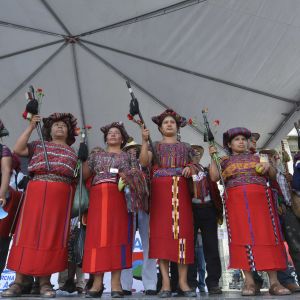 Kvinnor från folkgruppen Ixil i Guatemala.