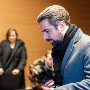 Vastaamon entinen toimitusjohtaja Ville Tapio oikeussalissa.