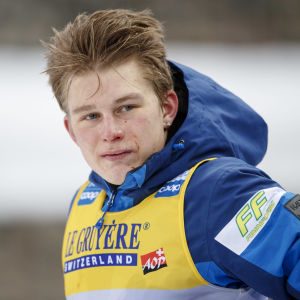 Remi Lindholm efter tävling.