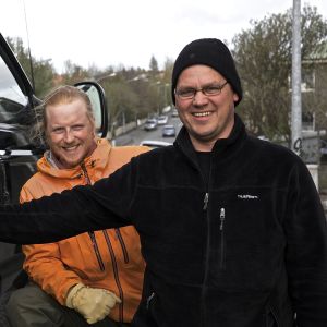 Tom Nylund på Island för Grottäventyret.