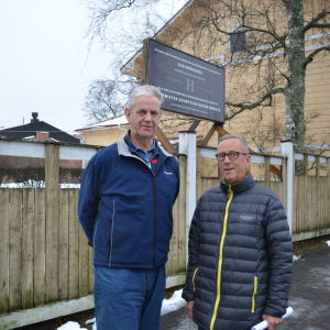 Pensionärerna Bertel Widjeskog och Pehr Löv