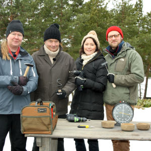Juha Laaksonen, Sauli Niinistö, Jenni Haukio ja Markku Sipi.