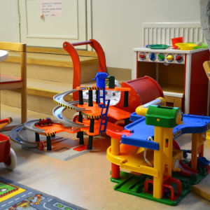Leksaker på Fredsgatans rådgivningsmottagning i Borgå