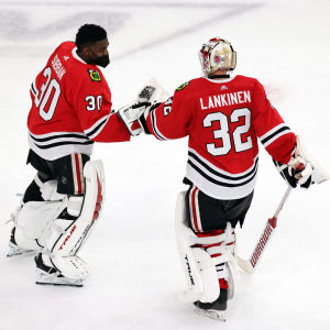 Malcolm Subban och Kevin Lankinen har spelat NHL-hockey, medan Collin Delia har spelat i AHL och suttit på NHL-läktaren. Malcolm Subban och Kevin Lankinen.