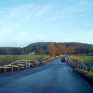 Auto Leppäkoskentiellä