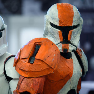 Janimal och Janne utklädda till Stormtroopers från Star Wars på World Con 75