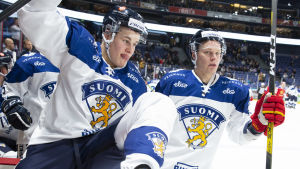 Jesse Puljujärvi och Harri Pesonen.
