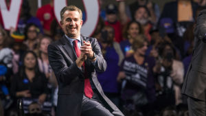 Ralph Northam under ett valmöte i Richmond den 19 oktober. Ralph Northam under ett valmöte i Richmond den 19 oktober.