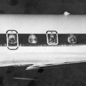 Det kapade flygplanet på Helsingfors-Vanda flygfält 1978.