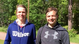 Tuomas Rikkonen har jobb, Maximus Wallenius väntar ännu på besked. Tuomas Rikkonen och Maximus Wallenius.