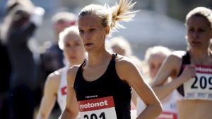 Camilla Richardsson var aldrig hotad i segerstriden. Camilla Richardsson vinner terräng-FM.