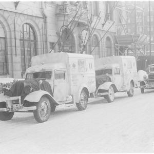 1.3.1940 Ranskan punainen risti Helsingissä.
