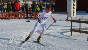 Viktor Mäenpää vann FSSM-guld. Viktor Mäenpää rundar på stadion i FSSM.