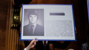 Utdrag ut Kavanaughs "High School Yearbook" som förevisas för justitieutskottet. Utdrag ut Kavanaughs "High School Yearbook" som förevisas för justitieutskottet.