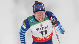 Kerttu Niskanen tvingades kasta in handduken efter ett benbrott. Kerttu Niskanen.