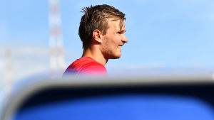 Erik Back slutade trea i onsdagens GP-tävling. Erik Back inför en GP-tävling i Lahtis 2020.