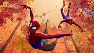 Spindelmannen har gjorts som film i flera tappningar av Sony utan Marvels inblandning Spindelmannen flyger genom höstlig skog