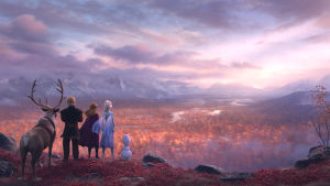 Den magiska skogen i Frozen 2 är delvis inspirerad av Lappland. Sven, Olof, Christoff, Elsa och Anna