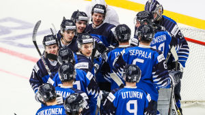 Juniorlejonen jublar efter seger.