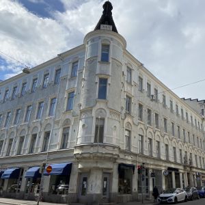 Husfasad på Annegatan.