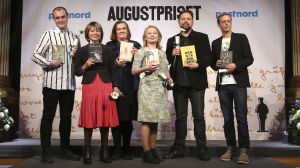 Nominerade i kategorin Årets svenska fackbok 2015 Nominerade i kategorin Årets svenska fackbok 2015: (fr vä) Johan Hilton, Karin Johannisson, Maja Hagerman, Karin Bojs, Martin Kaunitz (förläggare) som tar emot priset eftersom Lennart Pehrson inte kunde närvara, Magnus Linton.