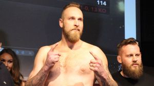 Robert Helenius och Johan Lindström. Robert Helenius inför matchen mot Franz Rill 2015.