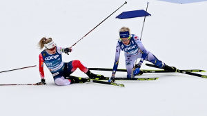 Therese Johaug och Frida Karlsson.