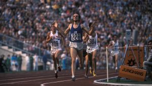 Carl-Olaf Homén följde med Lasse Viréns stordåd från närhåll. Lasse Virén vinner 5000 meter, 1972.