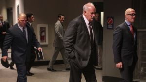 John Davidson och Jarmo Kekäläinen under tiden i Columbus. Till vänster Bill Zito, som inför säsongen blev klubbchef i Florida. John Davidson och Jarmo Kekäläinen under tiden i Columbus. Till vänster Bill Zito, som inför säsongen blev klubbchef i Florida.