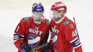 Elis Hede har varit på hugget de senaste veckorna i HIFK. Elis Hede i HIFK-tröjan.