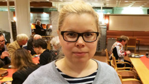 Saara Hyrkkö, De gröna. Saara Hyrkkö, de grönas fullmäktigeledamot i Esbo