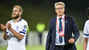 Pukki och Markku Kanerva. Teemu Pukki och Markku Kanerva.