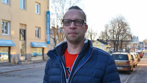 Markus Hammarström (SDP) var tidigare skeptisk till tanken på ett nytt konstmuseum. Markus Hammarström från socialdemokraterna på Fredsgatan i Borgå