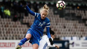 Landslagsanfallaren Kaisa Collin från PK-35 var måldrottning 2017. Kaisa Collin.