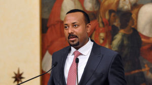 Etiopiens premiärminister Abiy Ahmed fick Nobels fredspris 2019 Abiy Ahmed, etiopiens premiärminister.