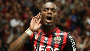 Wylan Cyprien i Nice firar sitt 1–1-mål. Wylan Cyprien i Nice firar sitt 1–1-mål.