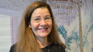 Marina Catani tyckte mest om de traditionella tårtorna. marina catani i runebergs hem