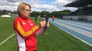 Kira Kytöläs mamma, Ragne, var för 30 år sedan en av Finlands största friidrottsstjärnor. Ragne Kytölä, Esbo IF