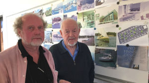 Guy Lönngren och Ralf Långbacka. Guy Lönngren och Ralf Långbacka i halvbild.