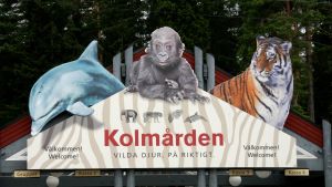 Sisäänkäynti Kolmårdenin eläintarhaan, Ruotsi