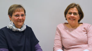 Harriet och Sanna tar gärna emot respons, men den får helst vara saklig. Harriet Ekholm och Sanna nyman sitter bredvid varandra