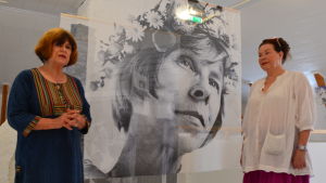 Elina Sorainen och Nina Björkman-Nystén. Elina Sorainen, Tove Jansson och Nina Björkman-Nystén