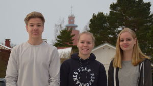 Jesper Kinnunen, Mathilda Sandblom och Lina Berndtsson. Jesper Kinnunen, Lina Berndtsson och Mathilda Sandblom